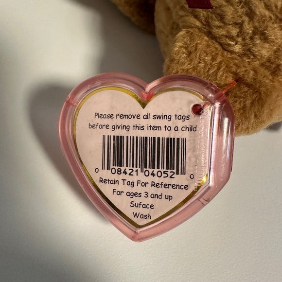 Ty Beanie Baby Curly Brown Bear 6 inch 
1993 vintage NWMT NEW - Picture 9 of 15